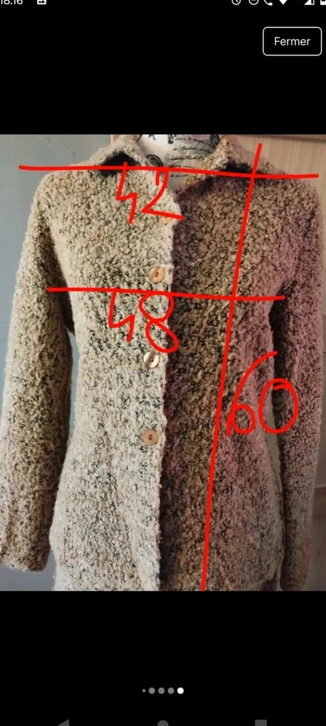 Conjunto de chaqueta+falda larga color marrón/dorado, Jacqueline Riu T38 – photo 14